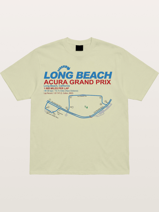 Long Beach Grand Prix Map Cotton T-shirt