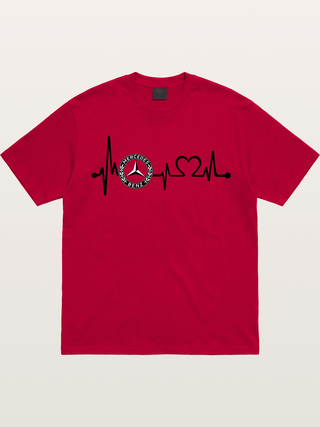 Mercedes Heartbeat Logo Art Gildan T-shirt