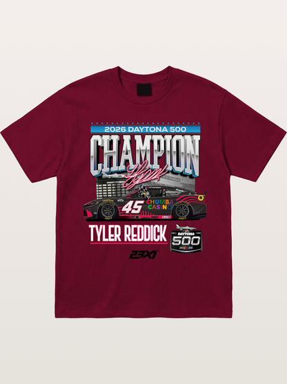Tyler Reddick Daytona 500 Champion Print Gildan T-shirt