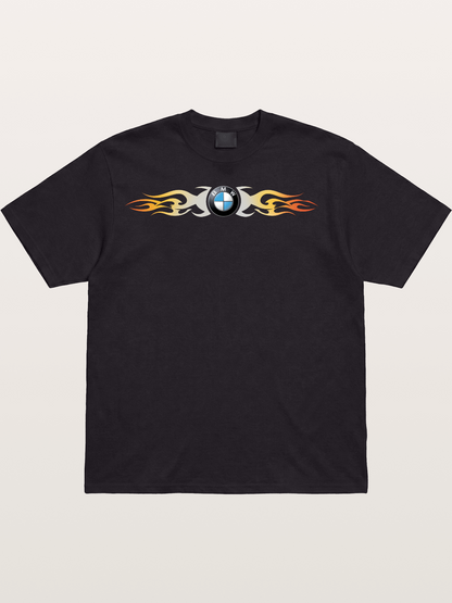BMW Roundel Flame Stripe Cotton T-shirt