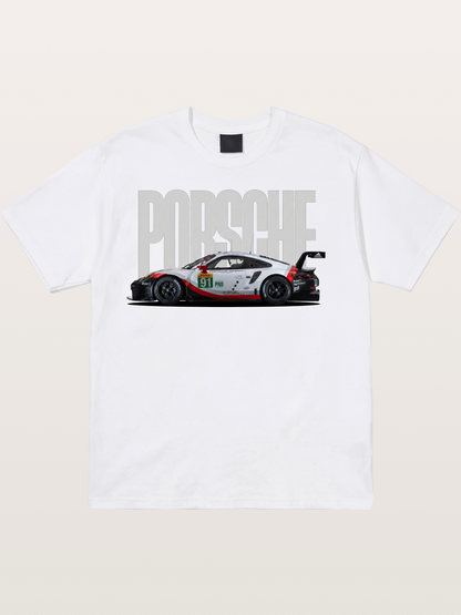 Porsche 911 Race Livery Poster Cotton T-shirt