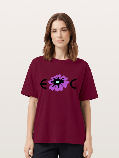 Purple EDC Daisy Silhouette Gildan T-shirt