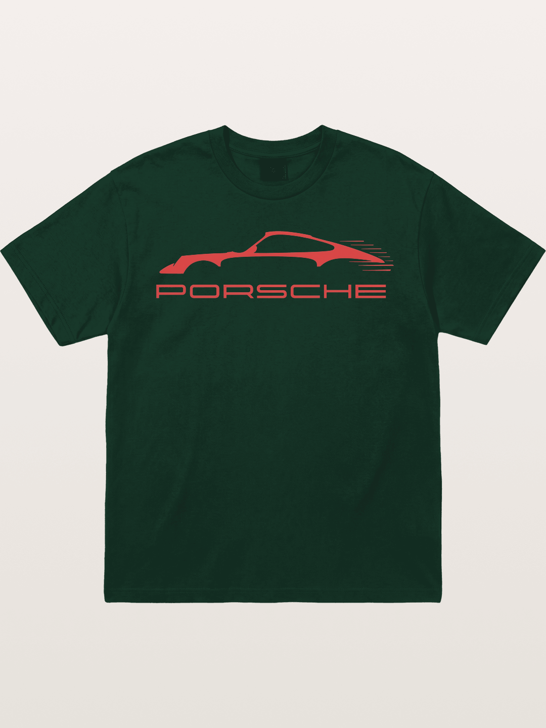 Red Porsche Silhouette Art Gildan T-shirt