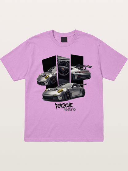 Porsche 911 GT3 RS Split View Montage Gildan T-shirt