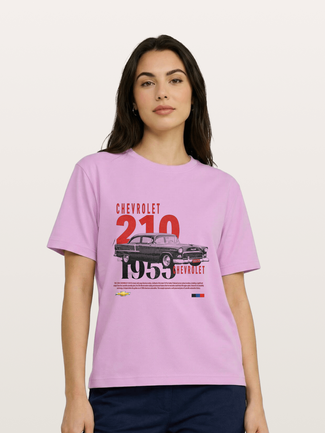 1955 Chevrolet 210 Retro Poster Gildan T-shirt