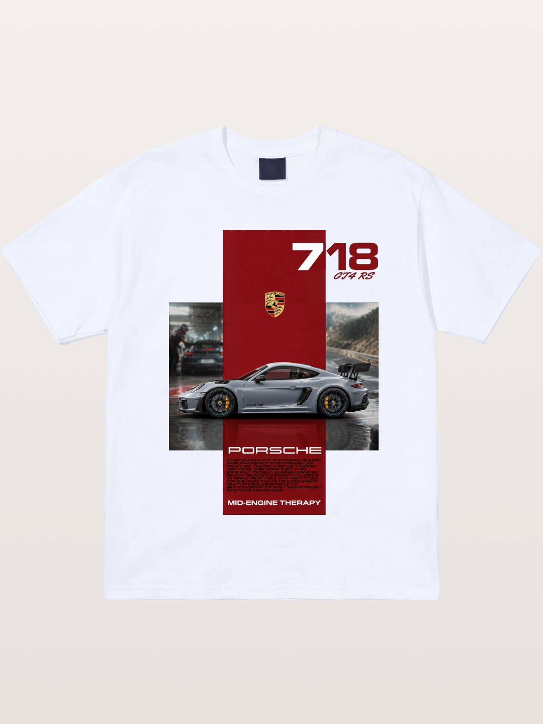 Porsche 718 GT4 RS Mid-Engine Therapy Gildan T-shirt