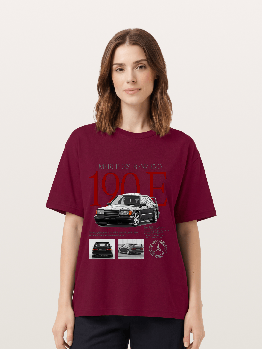 Mercedes-Benz 190E Retro Profile Gildan T-shirt