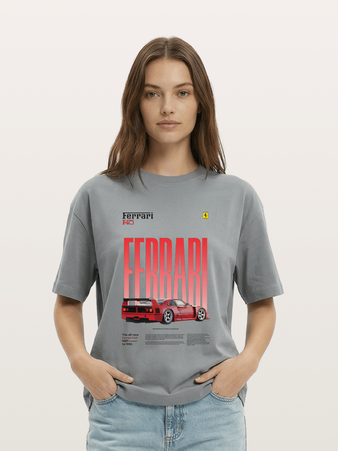Gradient Red Gildan T-shirt