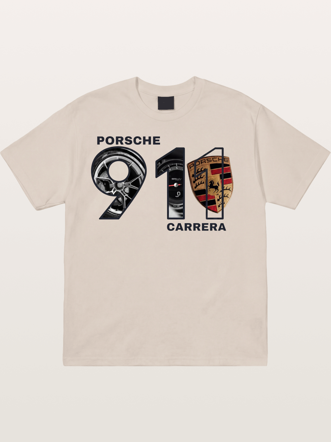 Porsche 911 Carrera Composite Logo Cotton T-shirt