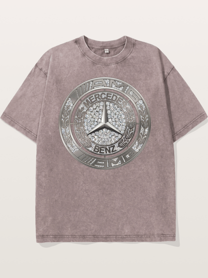 Mercedes Diamond Logo Art Washed T-shirt