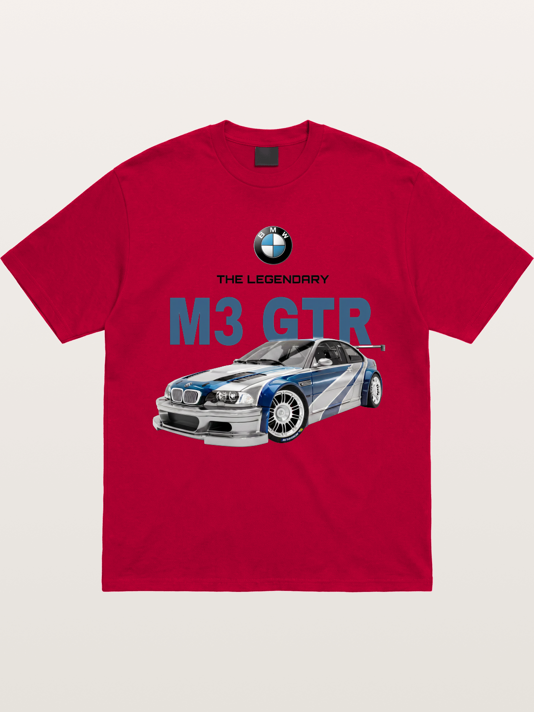 BMW M3 GTR Legend Print Gildan T-shirt