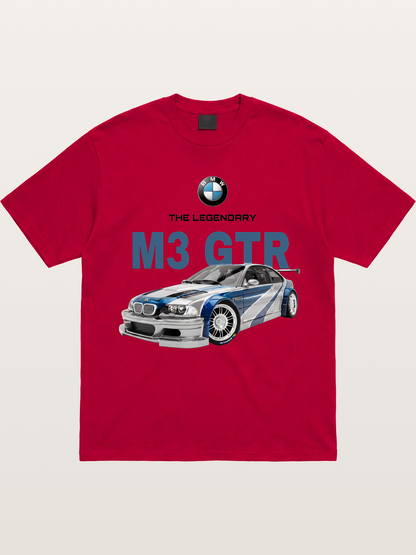 BMW M3 GTR Legend Print Gildan T-shirt
