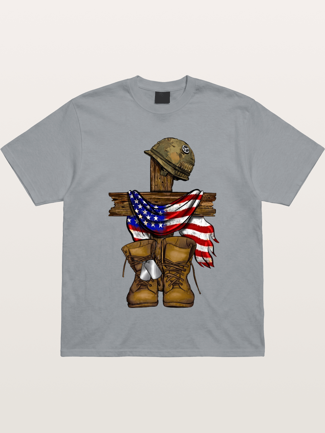 Military Cross Memorial Tribute Design Gildan T-shirt