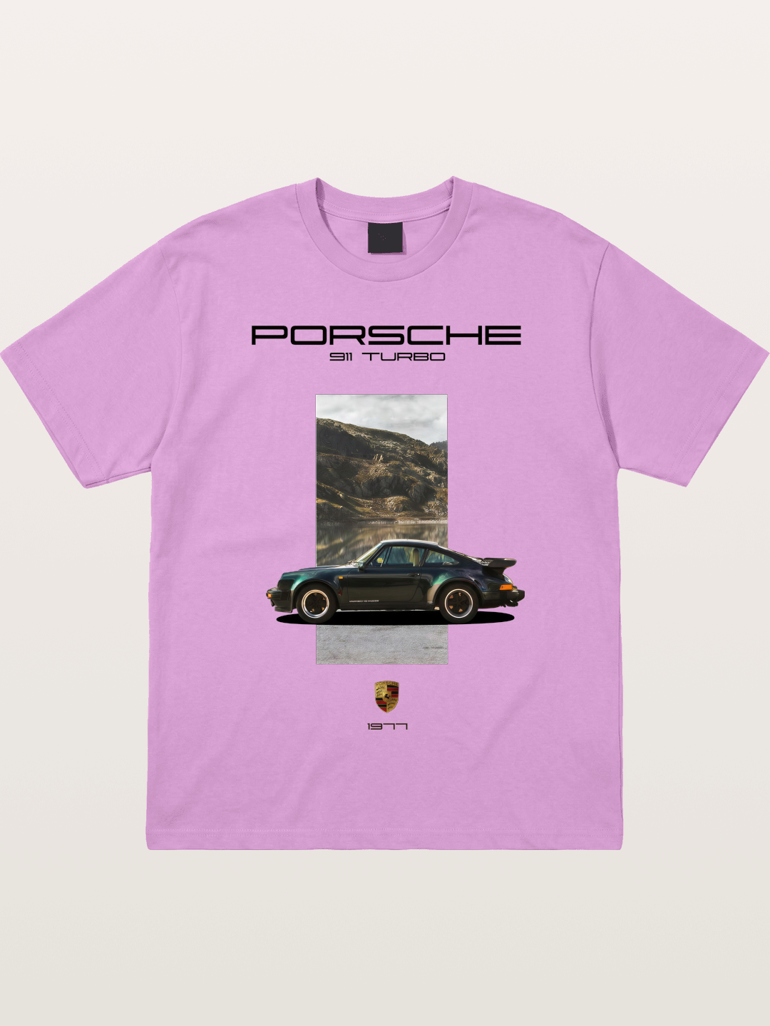 Vintage 911 Turbo Mountain Print Gildan T-shirt