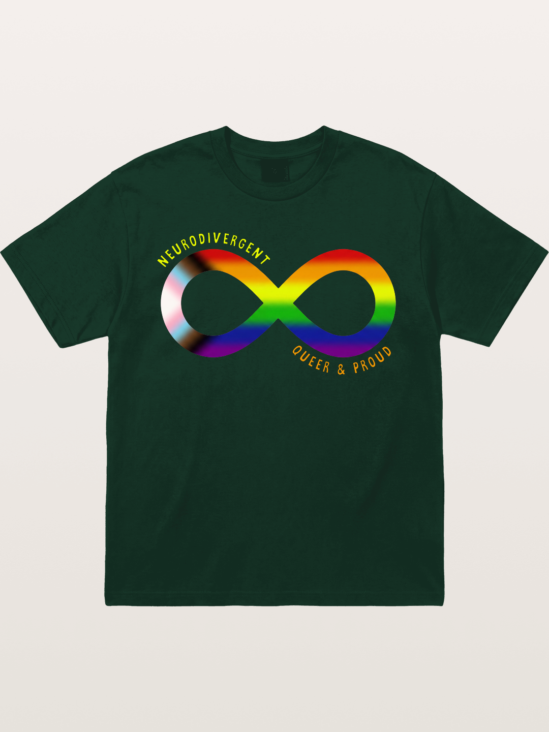 Neurodivergent Queer Infinity Symbol Gildan T-shirt