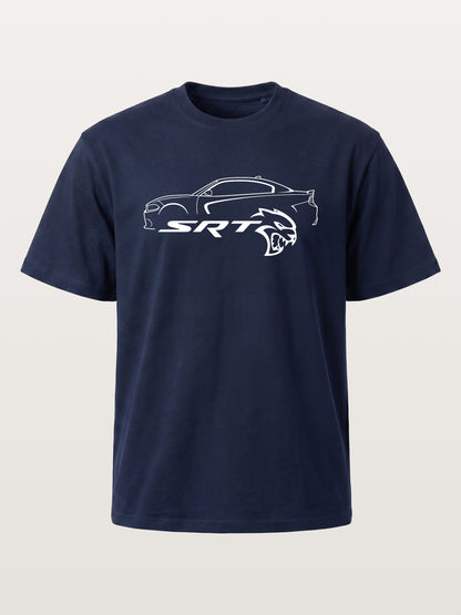 SRT Hellcat Side Silhouette Art Cotton T-shirt