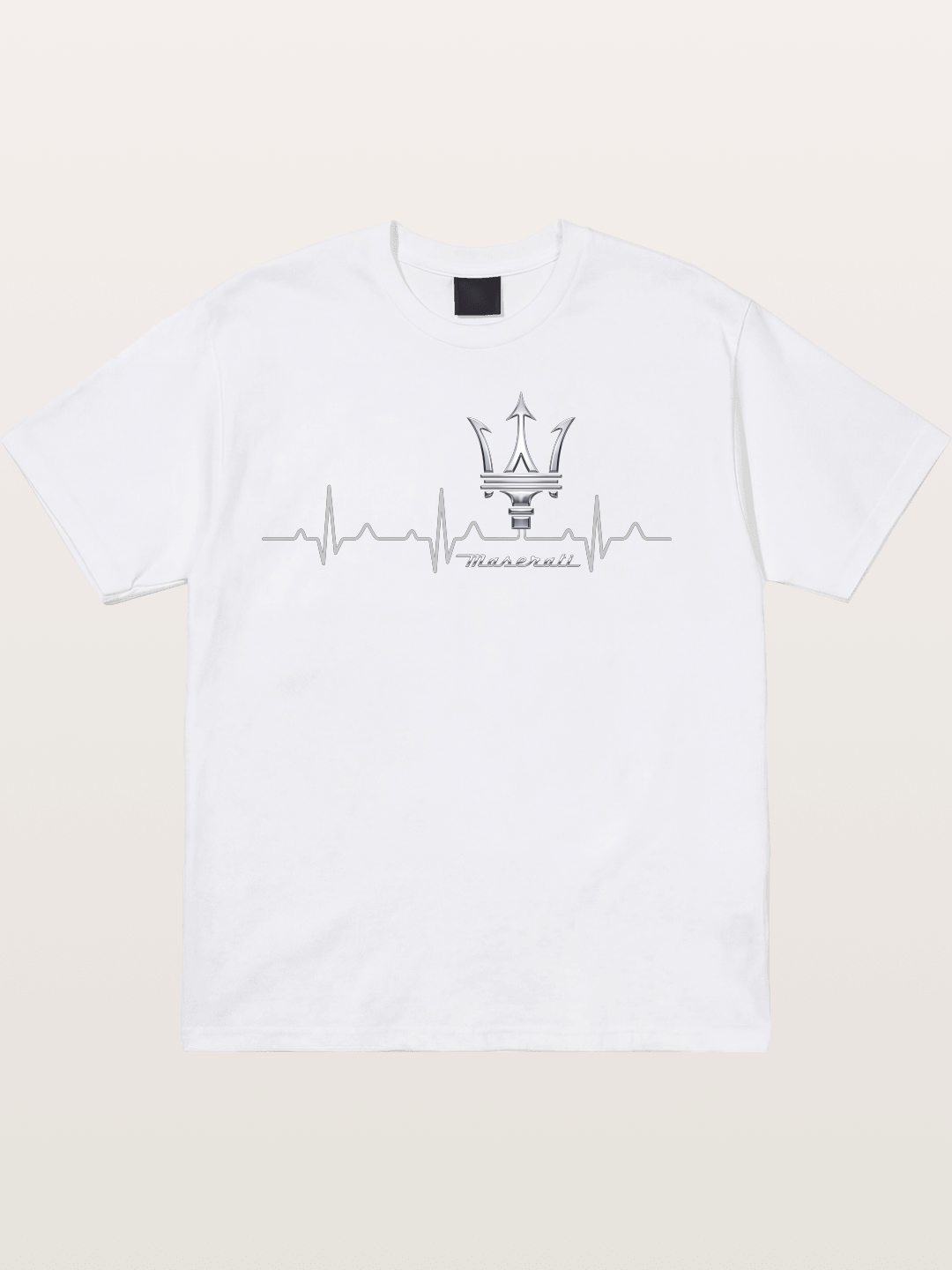 Maserati Heartbeat Emblem Cotton T-shirt