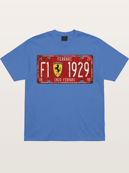 license plate Gildan T-shirt