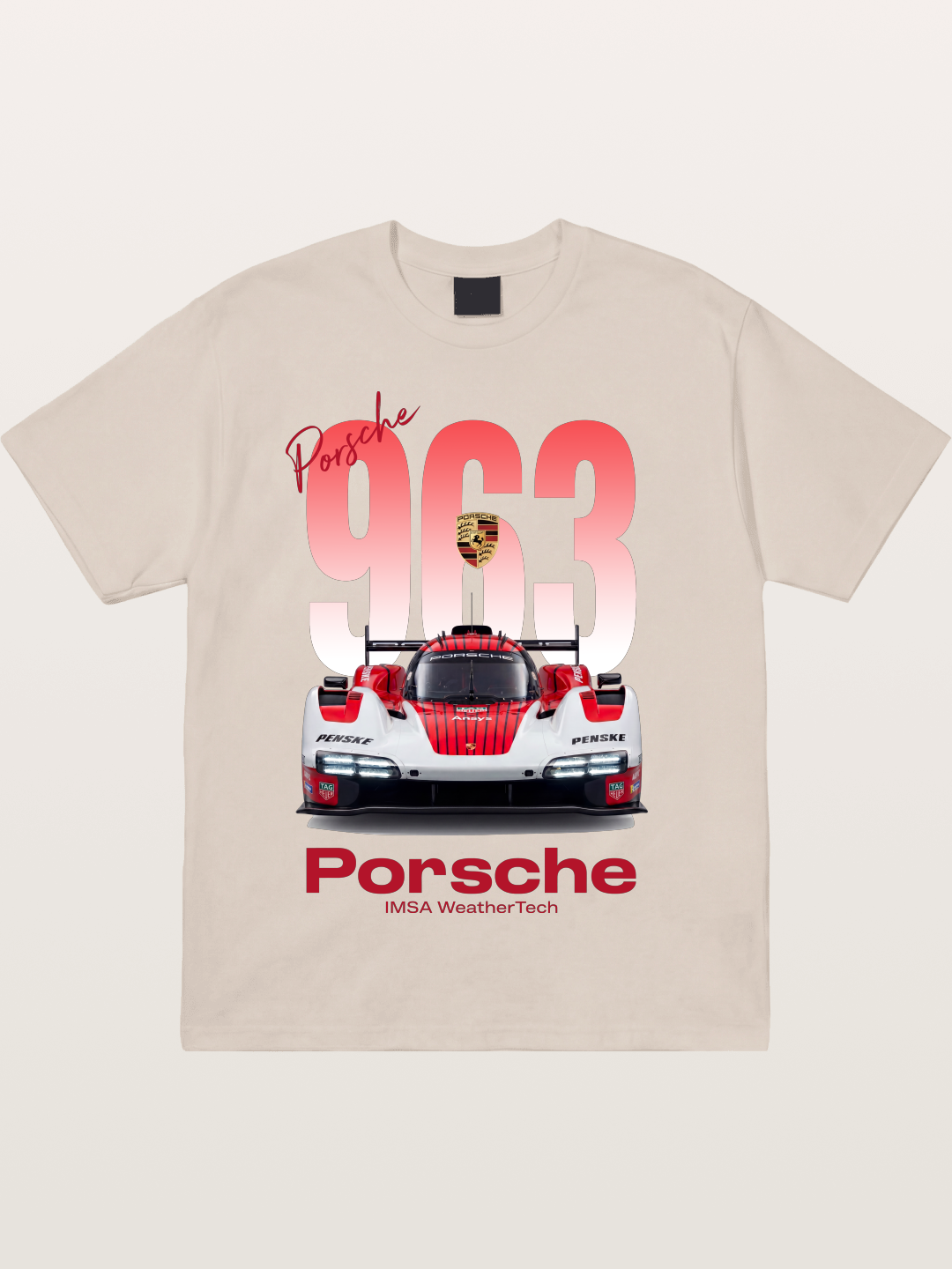Porsche 963 IMSA WeatherTech Race Car Cotton T-shirt