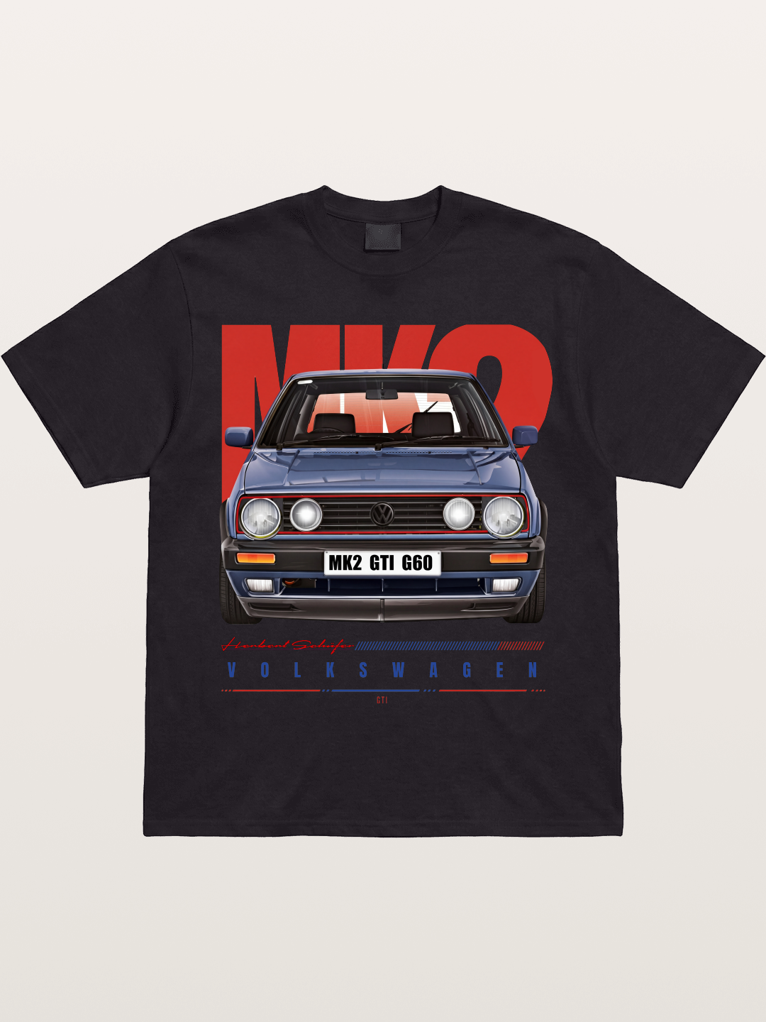 Volkswagen Golf MK2 GTI G60 Gildan T-shirt
