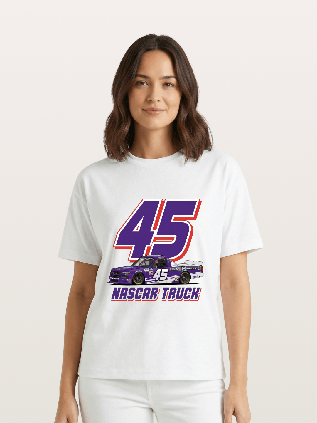 Purple 45 Racer Gildan T-shirt
