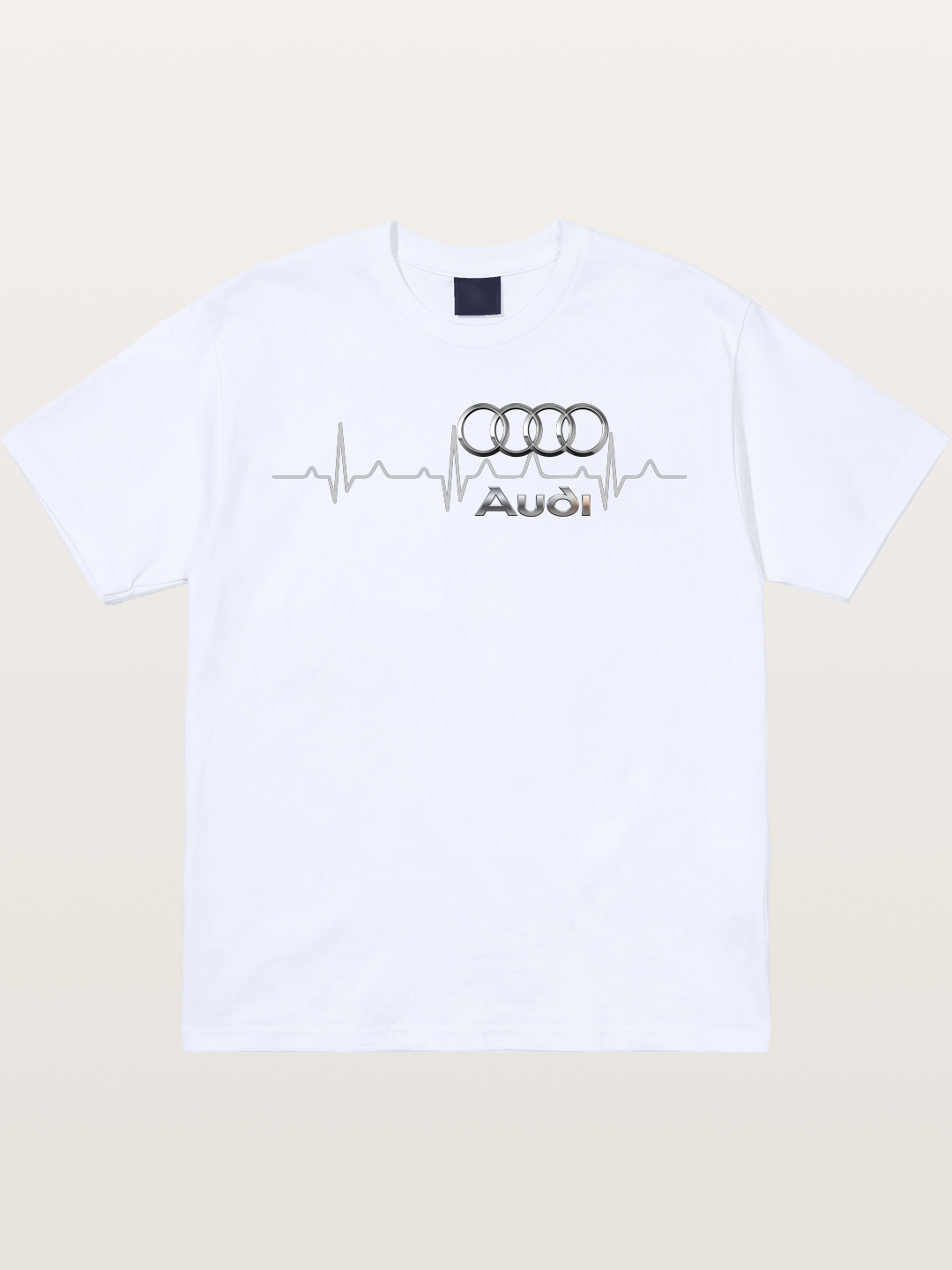 Audi Heartbeat Four Rings Gildan T-shirt