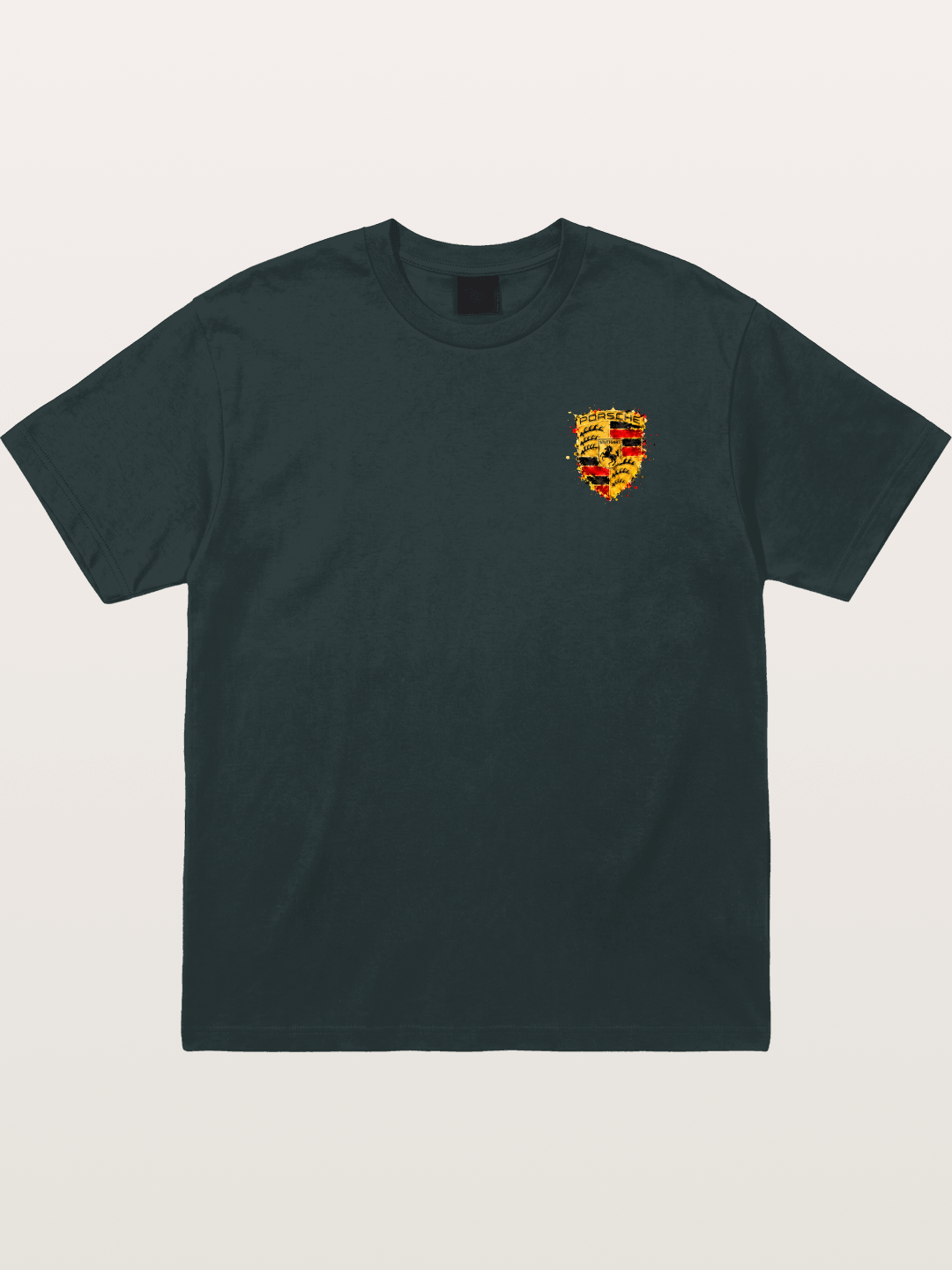 Porsche Splash Crest Design Gildan T-shirt