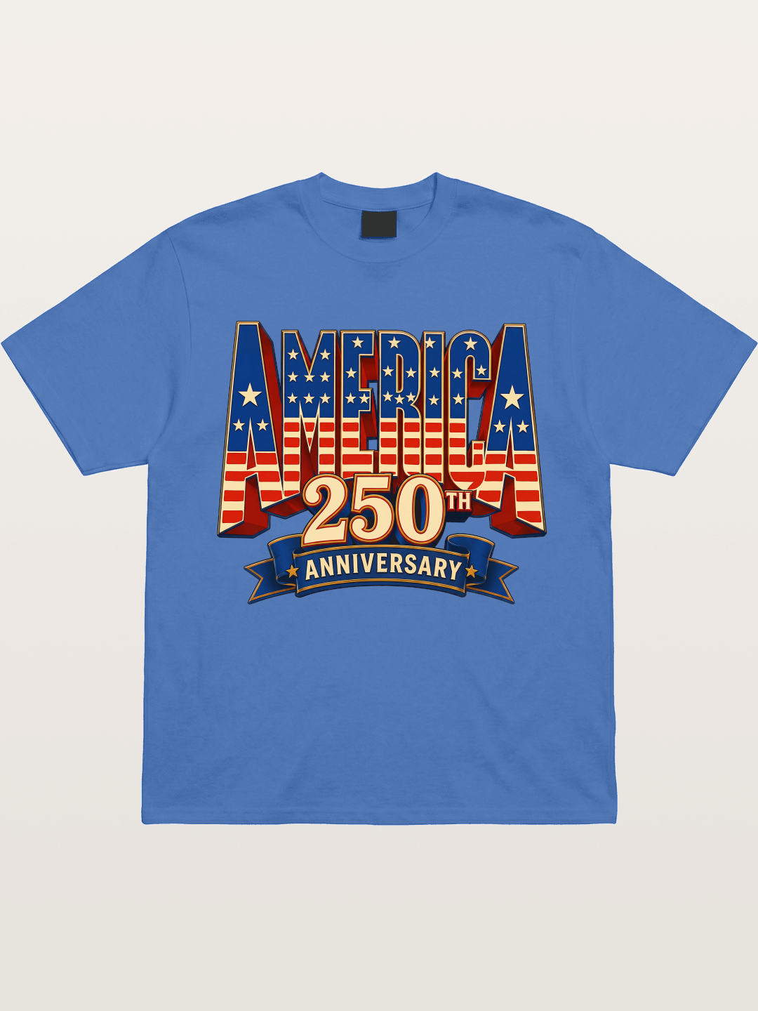 America 250th 3D Lettering Gildan T-shirt