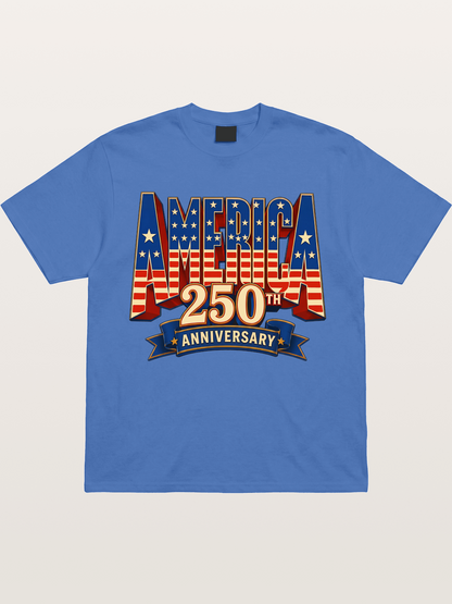America 250th 3D Lettering Gildan T-shirt