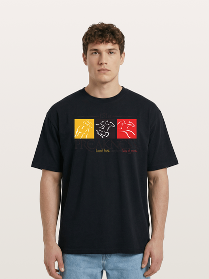151st Preakness Race Minimal Poster Cotton T-shirt
