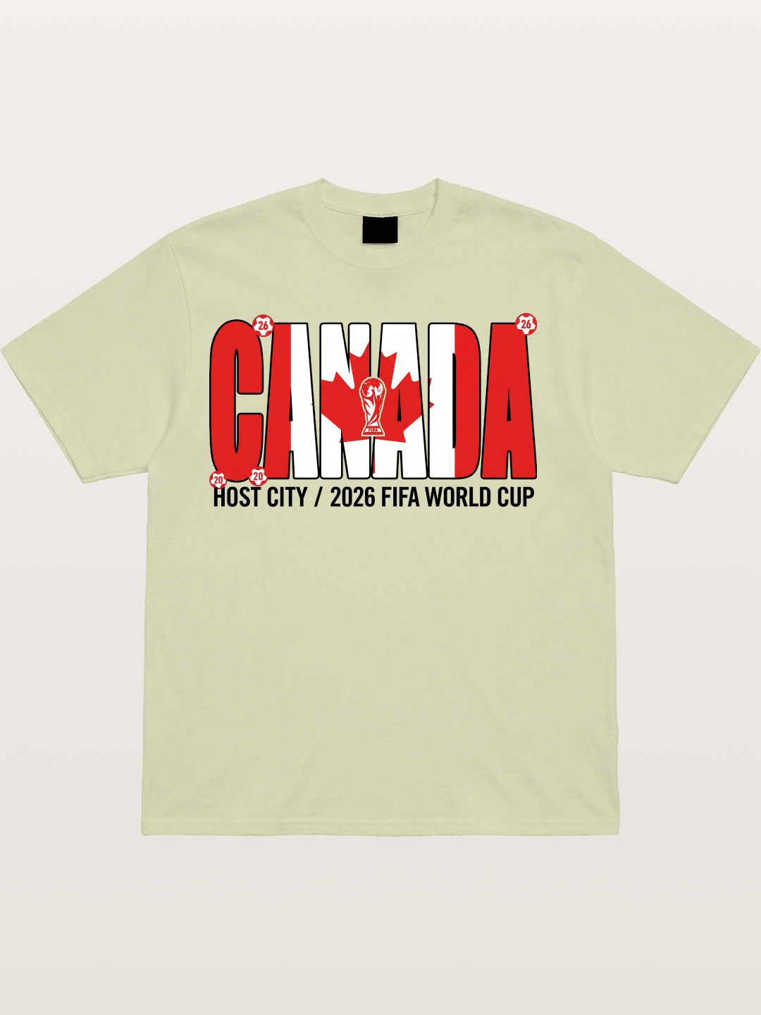 Canada 2026 World Cup Typography Cotton T-shirt