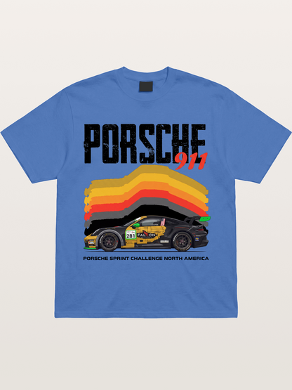 Porsche 911 Sprint Challenge Gradient Gildan T-shirt