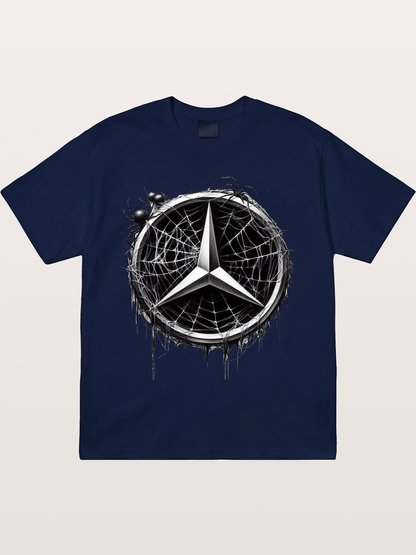 Mercedes Spider Web Logo Art Gildan T-shirt