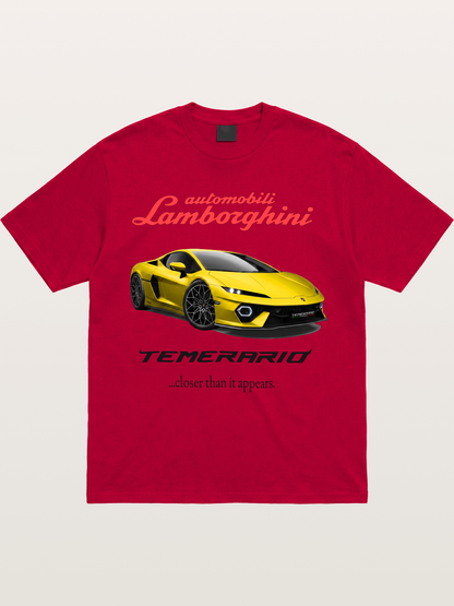 Lamborghini Temerario Yellow Sports Car Gildan T-shirt