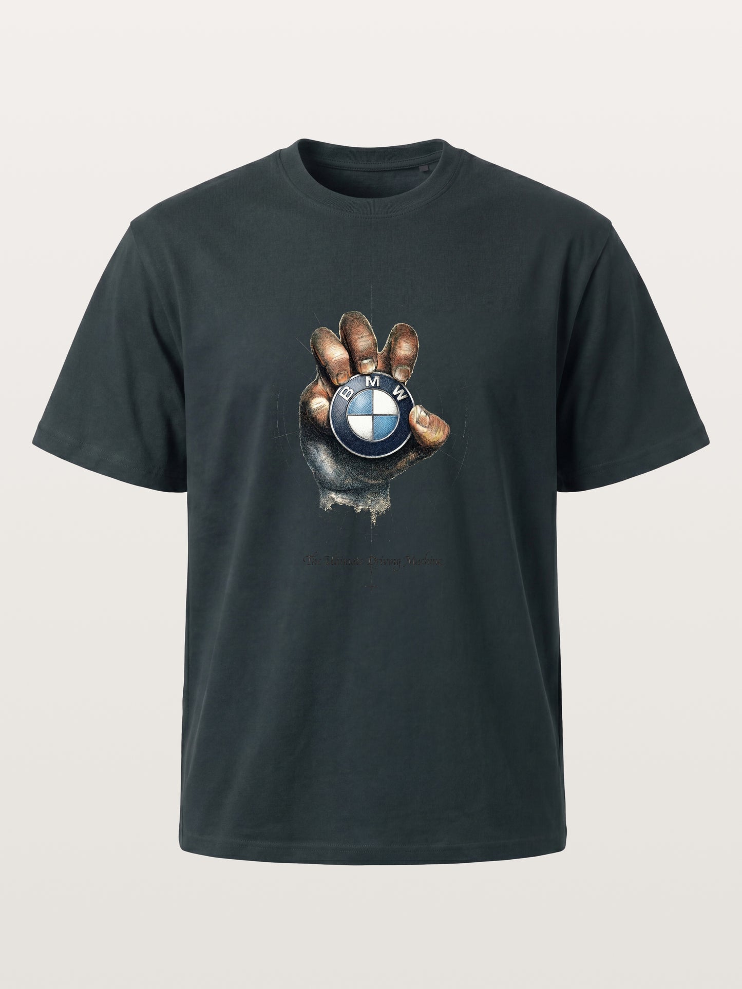 Hand Holding BMW Logo Sketch Gildan T-shirt