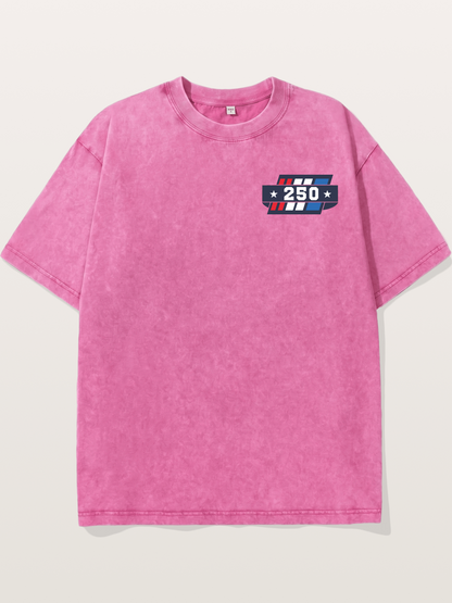 250th Anniversary Star Stripes Badge Washed T-shirt