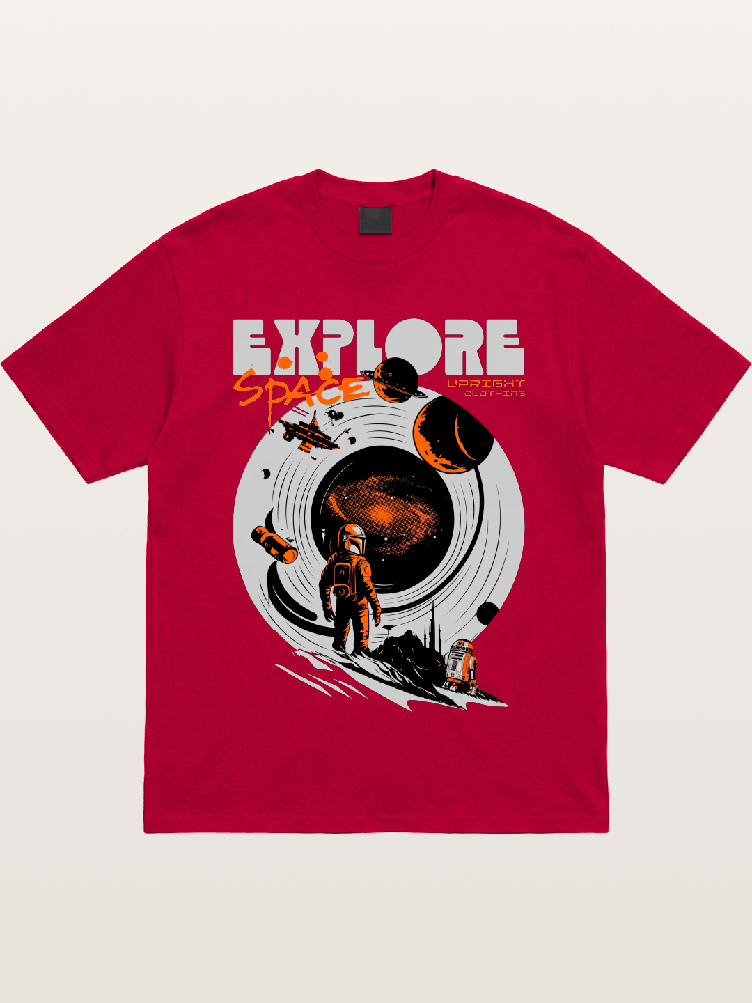 Space Explorer Astronaut Retro Sci-Fi Gildan T-shirt