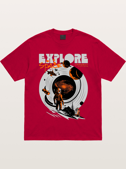 Space Explorer Astronaut Retro Sci-Fi Gildan T-shirt