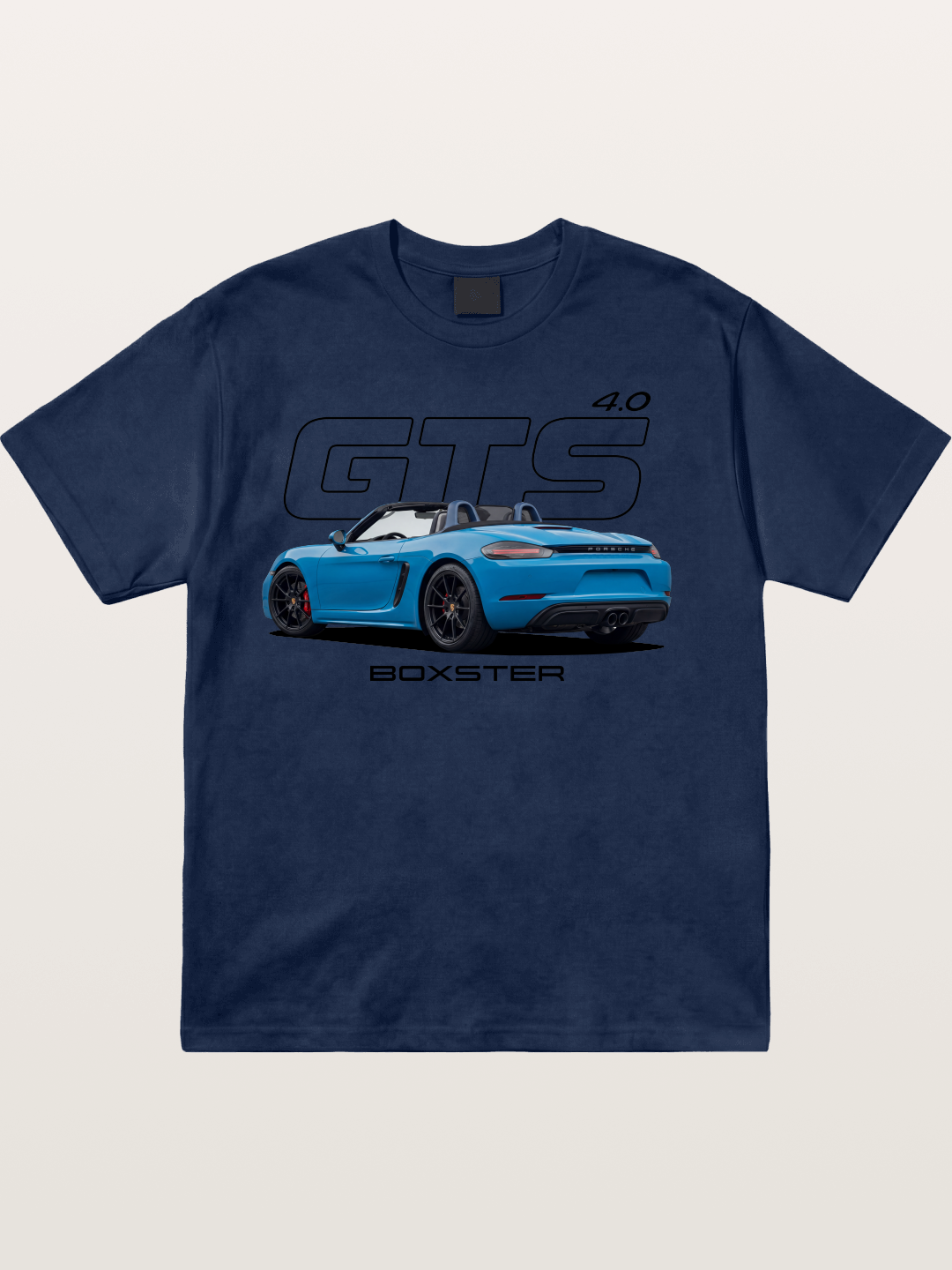 Porsche 718 Boxster GTS Print Cotton T-shirt