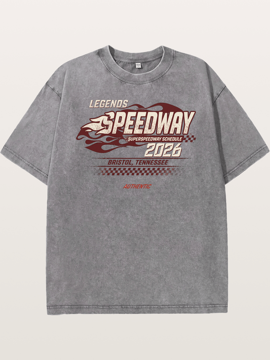 Flame Speedway Washed T-shirt