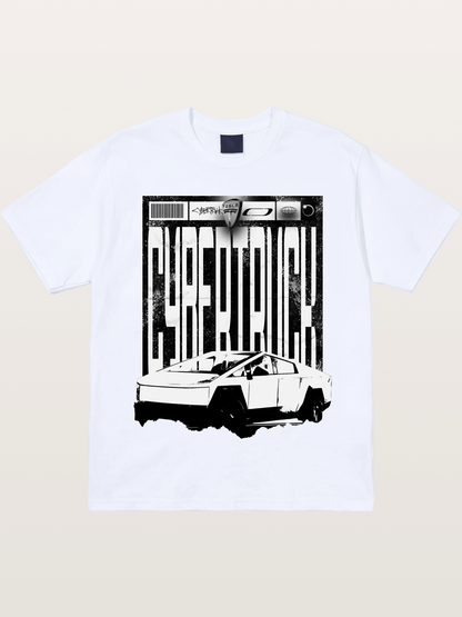 Tesla Cybertruck Glitch Poster Gildan T-shirt