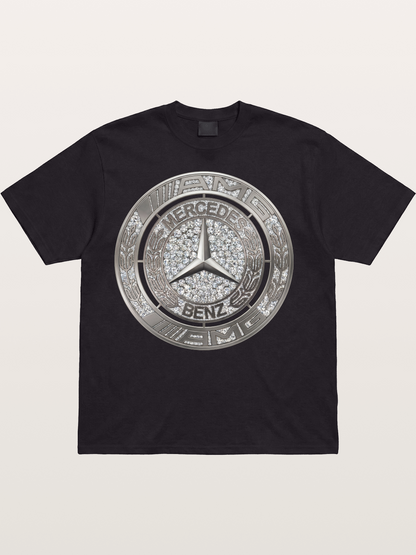 Mercedes Diamond Logo Art Cotton T-shirt