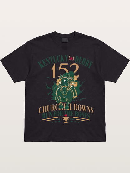 152nd Kentucky Derby Vintage Print Gildan T-shirt