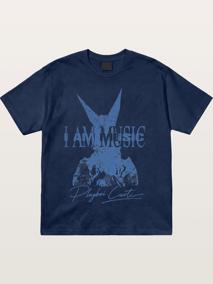 Playboi Carti I Am Music Print Cotton T-shirt