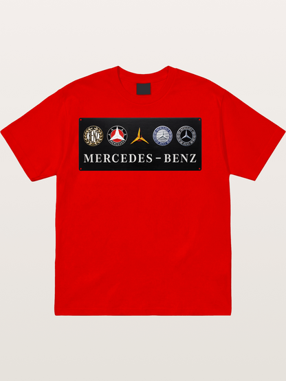 Mercedes-Benz Multi-Logo Plate Cotton T-shirt