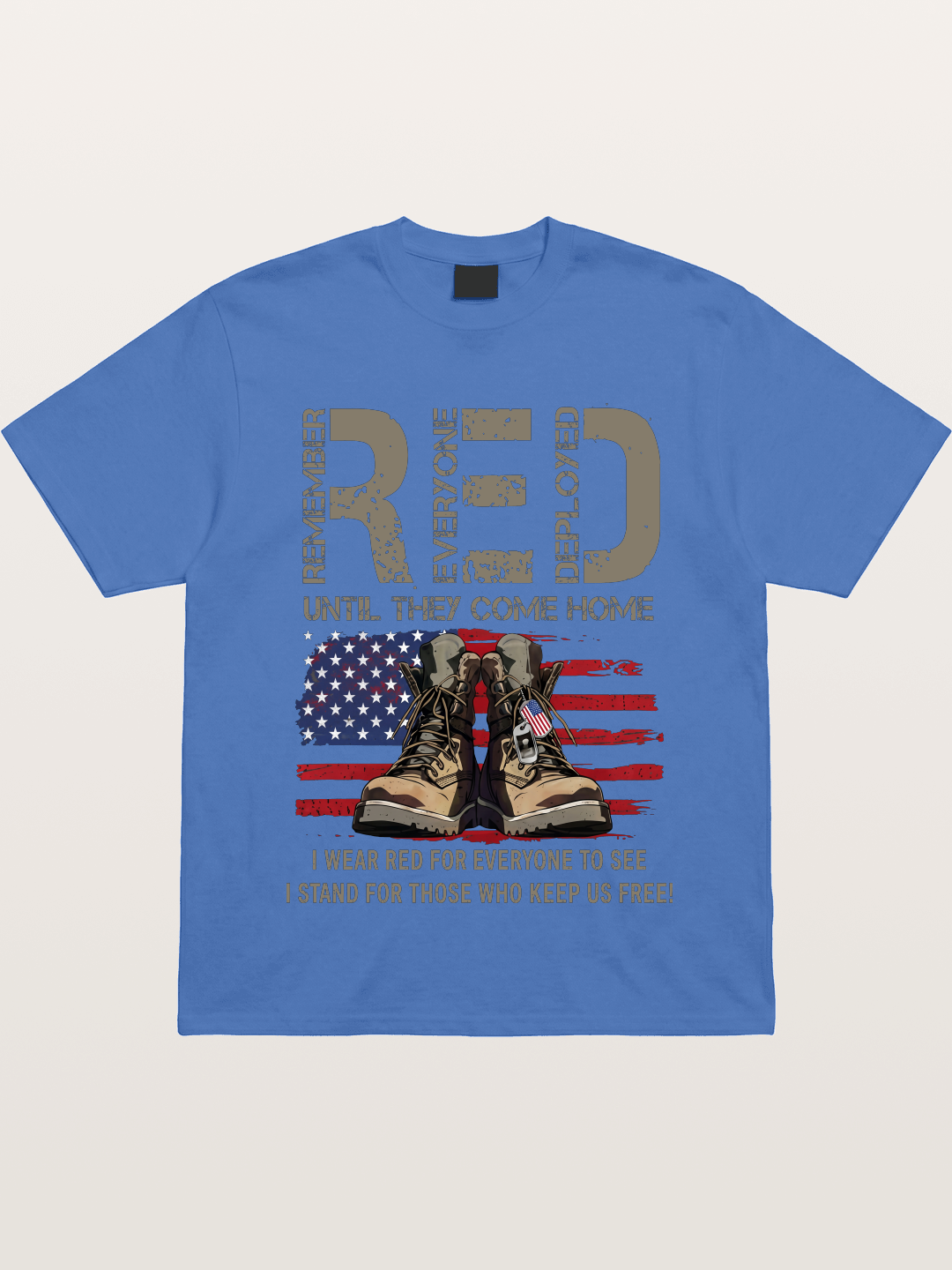 I Wear Red for Those Who Keep Us Free Gildan T-shirt