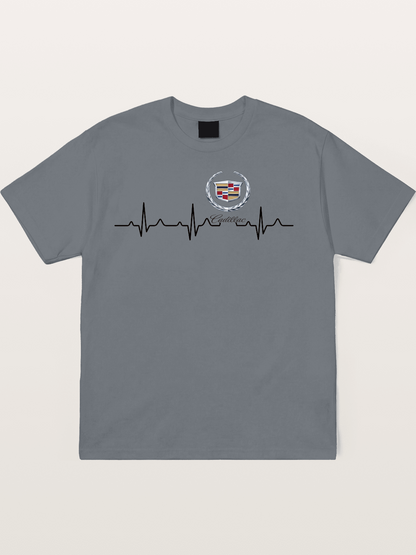Cadillac Heartbeat Graphic Cotton T-shirt