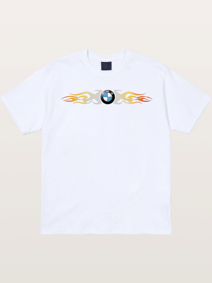 BMW Roundel Flame Stripe Gildan T-shirt