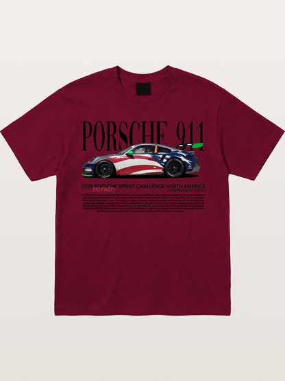 Porsche 911 Sprint Challenge Livery Gildan T-shirt