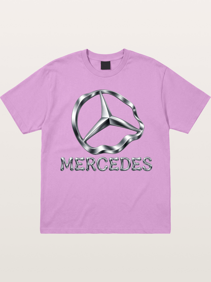 Mercedes Liquid Metal Logo Gildan T-shirt